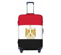 Tianbamxgdp Housse de protection lavable pour valise de 45,7 à 81,3 cm Motif drapeau égyptien, noir, Moyen