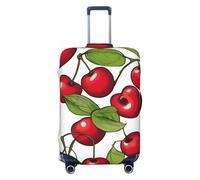 Tianbamxgdp Lovely Sweet Cherry Housse de protection lavable pour valise de 45,7 à 81,3 cm Motif cerise rouge, noir, X-Large