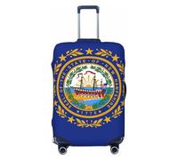 Tianbamxgdp New Hampshire State Flag Print Housse de voyage Washabl pour valise de 45,7 à 81,3 cm, noir, X-Large
