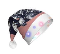 Tianbaozdp Chapeau de Noël avec inscription « Astronaute on The Moon » - Chapeau de Noël fantaisie à LED - Coloré - Fournitures de fête