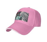 Tianbaozdp Statue de la Liberté Drapeau Imprimé Sandwich Casquette de Baseball Casquette Réglable Unisexe Casquette de Golf Casual Chapeau de Soleil, rose, Taille unique