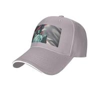 Tianbaozdp Statue de la Liberté Drapeau Imprimé Sandwich Casquette de Baseball Casquette Réglable Unisexe Casquette de Golf Casual Chapeau de Soleil, gris, Taille unique