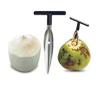 Tianbi Outil D'ouverture de Noix de Coco en Acier Inoxydable Grattoir à Noix de Coco pour Une Eau de Noix de Coco Jeune Et Verte Fraîche Ouvert en Quelques Secondes Super Sûr Facile Et