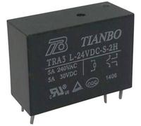 Tianbo Electronics TRA3 L-24VDC-S-2H Relais pour circuits imprimés 24 V/DC 8 A 2 NO (T)