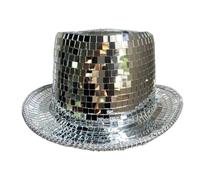 tiancaiyi Chapeau Haut-de-forme Disco Pour Homme Couvre-chef miroir unisexe | Chapeau Disco Victorien Hommes femmes danse night-club costume fête mascarade vintage mariage cosplay Halloween