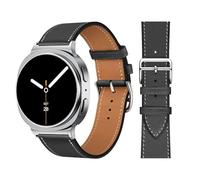TIANCANCAN Bracelet de rechange en cuir souple avec boucle en acier inoxydable pour Samsung Galaxy Watch 8 40 mm/44 mm/8 Classic 46 mm 2025, taille unique, Cuir, Pas de gemme