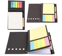 TIANCEWAN Carnet de Notes avec Post-it et Stylos, Set de 2 Carnets (Carnet Spirale + Petit Carnet de Notes de Poche), Cahier Spirale pour Travail et Petit Carnet Spirale pour Déplacement pour Bureau É