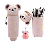TIANCEWAN Trousse Silicone Trousse Crayon Rose
