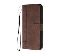 TIANCI Coque pour Fairphone 6, Housse Portefeuille Vintage en Cuir PU, [Corde de Poignet], Gaufrage en Forme de Cœur Flip Étui pour Fairphone 6 Coque