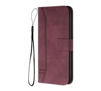 TIANCI Coque pour Fairphone 6, Housse Portefeuille Vintage en Cuir PU, [Corde de Poignet], Gaufrage en Forme de Cœur Flip Étui pour Fairphone 6 Coque