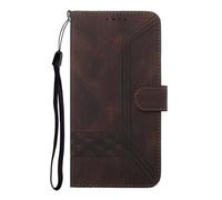 TIANCI Coque pour Realme C71 4G, Flip Housse en Cuir à Carreaux, Etui Portefeuille avec Fente pour Carte, Étui pour Realme C71 4G Coque Portefeuille