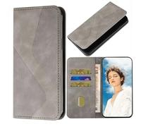 TIANCI Coque pour ZTE Nubia Air 5G Case, Simplicité Housse Cuir PU Magnétique Caché, Portefeuille Rayé en Forme de S Flip Étui pour ZTE Nubia Air 5G Coque