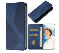 TIANCI Coque pour ZTE Nubia Focus 2 Ultra 5G Case, Simplicité Housse Cuir PU Magnétique Caché, Portefeuille Rayé en Forme de S Flip Étui pour ZTE Nubia Focus 2 Ultra 5G Coque