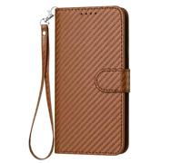 TIANCI pour ZTE Blade A56 Pro Coque, Cuir PU avec Motif en Fibre de Carbone ZTE Blade A56 Pro Housse