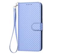 TIANCI pour ZTE Blade A72 5G Coque, Cuir PU avec Motif en Fibre de Carbone ZTE Blade A72 5G Housse