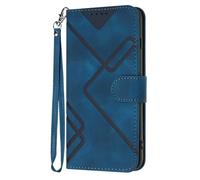 TIANCI pour ZTE Blade A72s 4G Coque, Étui en Motif de Ligne Portefeuille ZTE Blade A72s 4G Housse