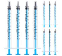 TIANCONGYUN 120 Seringues, Plastique Seringue 1ml, Seringue Sans Aiguille, Petite Seringue Bleue Pour L'alimentation Animale, le Collage, L'ajout D'encre