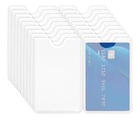 TIANCONGYUN Lot de 18 pochettes transparentes en plastique robuste pour cartes bancaires, permis de conduire, carte d'assurance, carte de sécurité sociale