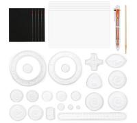 TIANCONGYUN Lot de 28 spirales créatives, motif mandala avec images à gratter et stylos, Spirographe multifonction pour enfants à partir de 8 ans, pochoirs de peinture pour enfants de luxe