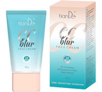 TianDe CC Blur Crème visage SPF 20, effet estompant, niacinamide, 5 céramides, acide hyaluronique 8D, 50 g