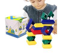 Tiandeng Blocs de Construction pyramidaux,Casse-tête en Forme de Pyramide pour Enfants - Puzzle Casse-tête pour Enfants et activités d'apprentissage préscolaire Jouets de Construction