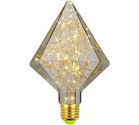 TIANFAN Ampoule LED RGB Edison, 3W, 220 V, ampoule navette E27 en fil de cuivre, Pyramid Warm White, E27 240.00V