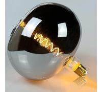 TIANFAN Ampoule LED vintage φ220 mm Ampoule Edison géante 4 W réglable LED Spécialité Ampoule décorative 220-240 V E27 (Smoke)