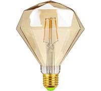 Tianfan ampoule LED vintage Diamant ampoule 4 W 220/240 V E27 2500 K LED Blanc chaud ampoule à filament