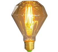 TIANFAN Ampoule LED Vintage Diamant Edison G95 4W E27 220/240V - Spécialité Décorative (Doré)