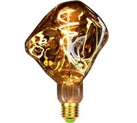 TIANFAN - ampoule Led Vintage G125, pierre de forme spéciale, 2000Kelvin, 4W, variable 220-240V, E27, ampoule décorative Edison fumée