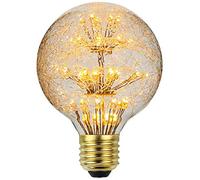 Tianfan Ampoule LED vintage RGB feu d'artifice Edison ampoule G95 3 W 220/240 V E27 ampoule décorative (feu d'artifice en fibre de verre G80)