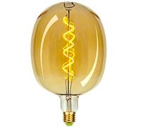 TIANFAN Ampoule LED Vintage T170 4W Dimmable Edison Décorative 220-240V E27 doré