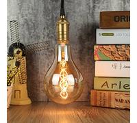 TIANFAN Ampoules LED vintage 4 W à intensité variable - Forme irrégulière - 220/240 V - Vis Edison E27 - Spécialité - Ampoule décorative antique (A110 Spiral)