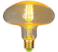 Tianfan G125 4W Ampoule Décorative Edison Vintage Industriel, 2500K Jaune chaud, Non Dimmable, 400lm, Base E27, Forme de champignon