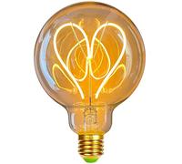 TIANFAN Led Ampoules Vintage Ampoule 4W Dimmable Antique Edison Ampoule Led Filament 220/240V G95 Coeur Chaleur Lueur (Doré)