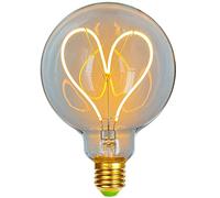 TIANFAN Led Ampoules Vintage Ampoule 4W Dimmable Antique Edison Ampoule Led Filament 220/240V G95 Coeur Chaleur Lueur (Transparent)