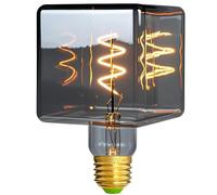 TIANFAN Led Ampoules Vintge Ampoule Ice Cube φ95mm 4W Dimmable Edison Ampoule 220-240V E27 Spécialité Ampoules Décoratives (Fumée)