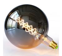 TIANFAN Vintage Led Ampoule φ200mm Géant G200 Edison 6W Dimmable Led Spécialité Ampoule Décorative 220-240V E27 (fumé)
