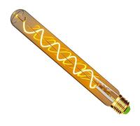 TIANFAN Vintage Led Ampoules Long Tube à Essai 4W Dimmable Spirale Filament Led Ampoule 220-240V E27 Décorative (225mm)