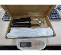 TianFukj 2 Pièces Faux Couteau Retractable, Couteau Trick Disparition en Plastique avec Baguette Magique Télescopique et Gants Magiques, Faux Couteaus pour Tours de Magie, Spectacles de Magie