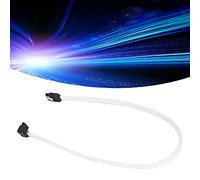 TianfuSpanda Câble Sata générique 3 0 disque SSD 8 cœurs 7P coudé, rallonge de données blanche avec éclats pour améliorer la vitesse