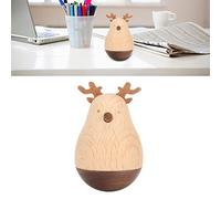 TianfuSpanda Cerf Wobbler Bois Roly Poly Jouet Mignon décor pour Enfants école à la Maison