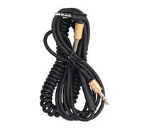 TianfuSpanda Remplacement du câble audio du cordon enroulé du casque 3,5 mm | Contrôle appels et pause musique via câble 3,5 mm pendant l'écoute en hiver avec design élastique à ressort.