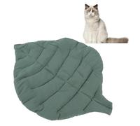 TianfuSpanda Tapis de Sol en Forme de Feuille pour Chat, en Coton Doux et épais, Chaud, antidérapant, Respirant, Lavable, Toutes Saisons, Coussin de Repos Mignon pour Chat et Chien, Usage