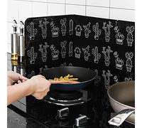 Tianhaik Pare-Éclaboussures D'huile Cuisine Pliable 3 Chicanes Déflecteur D'huile Cuisson Bouclier de Protection Complet