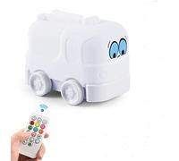 Tianhaixing Veilleuse Enfant Chambre Lampe Bébé Multicolore Rechargeable LED 9 Couleurs Veilleuse Camion de pompiers (Télécommande + Tactile Dimm)