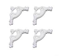 TIANHENGMart Décoration d'angle de plafond en polyuréthane blanc 12 cm | Matériau souple et flexible, dimension de 16 cm, style européen classique, surface lisse, facile à faire soi-même