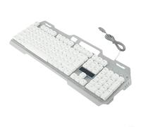 TIANHENGMart Éclairage RVB personnalisable sur le clavier filaire For BAJEAL K45, idéal pour les joueurs en quête de performance (blanc)