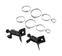 TIANHENGMart Lot de 2 supports de fixation pour caméra de sécurité EufyCam S330 2C 1 - Support mural flexible avec vis de 6,35 mm - Noir 9 x 5 cm