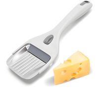 Tianher Coupe Fromage, Coupe Fromage Raclette Portable Réglable De Cuisine En Acier Inoxydable Avec Ergonomique Trancheuse à Nombreaux Types De Fromages Multifonctionnel (Blanc)